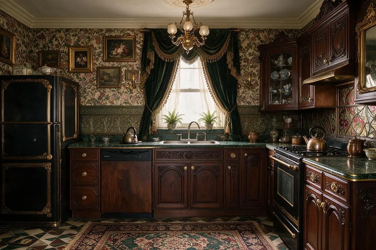 The same kitchen in the Victorian style