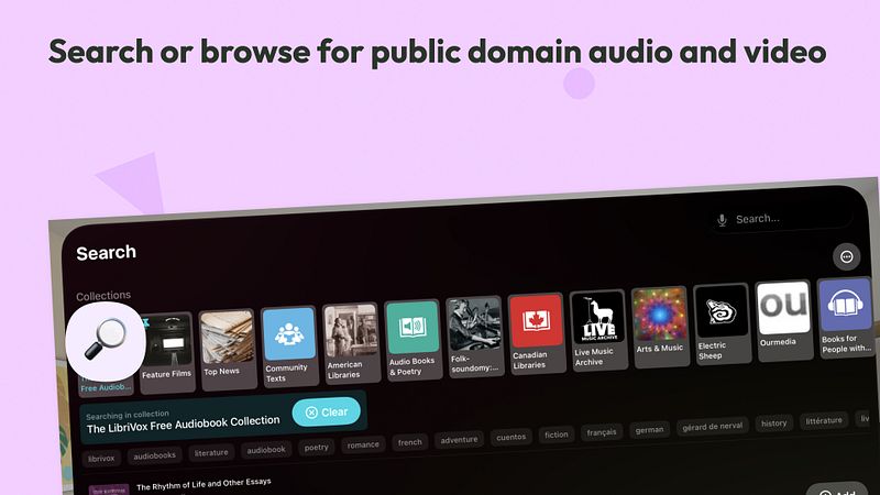 Screenshot of Eye Yay - Public domain player