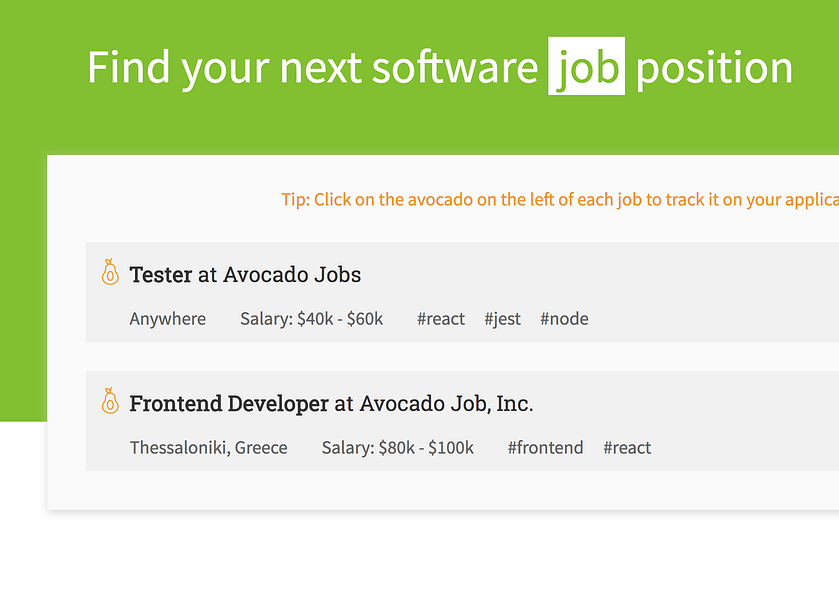 Avocado Job Board