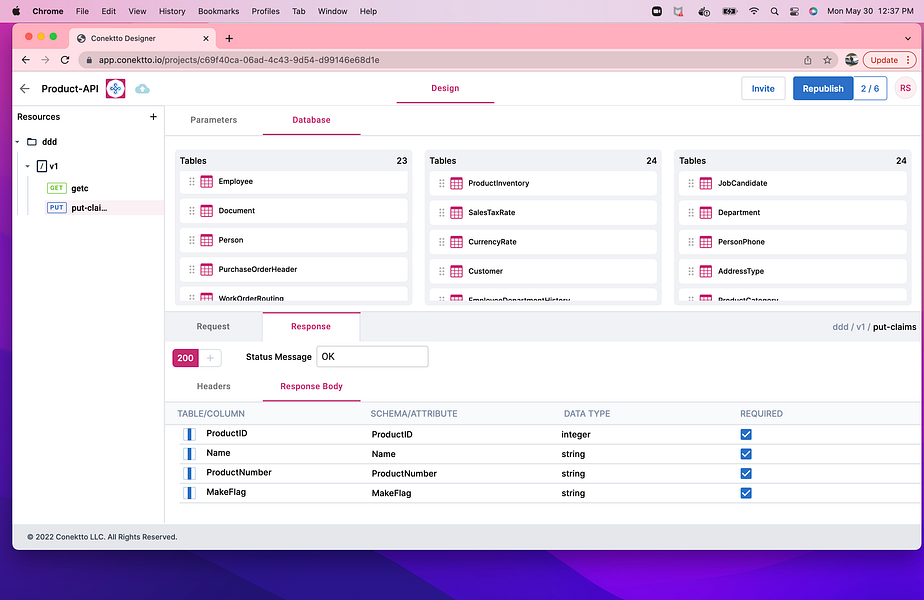 Conektto API Lifecycle Fabric