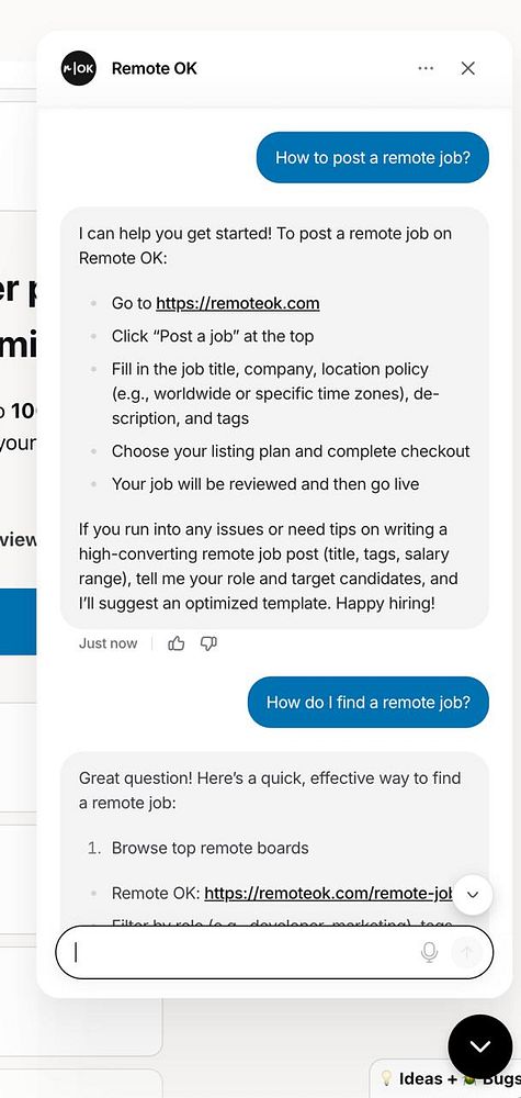 Screenshot of the Chatbase Customer Support AI web interface displaying a chat with a feature to train the AI model using conversation data.