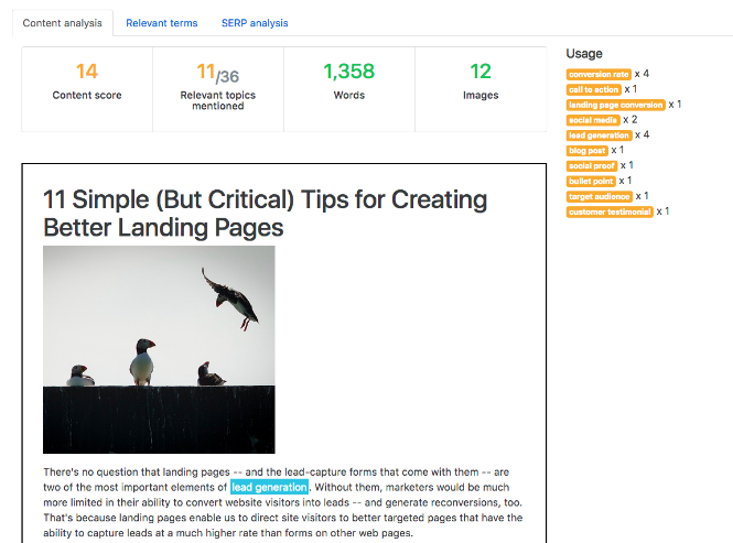 Mushi Labs' Content Tool