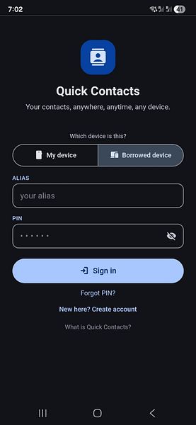 Quick Contacts