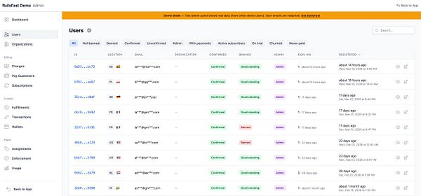 Side-by-side comparison of a revamped dashboard and an old dashboard for a demo app, showcasing new features in version 0.3.0.