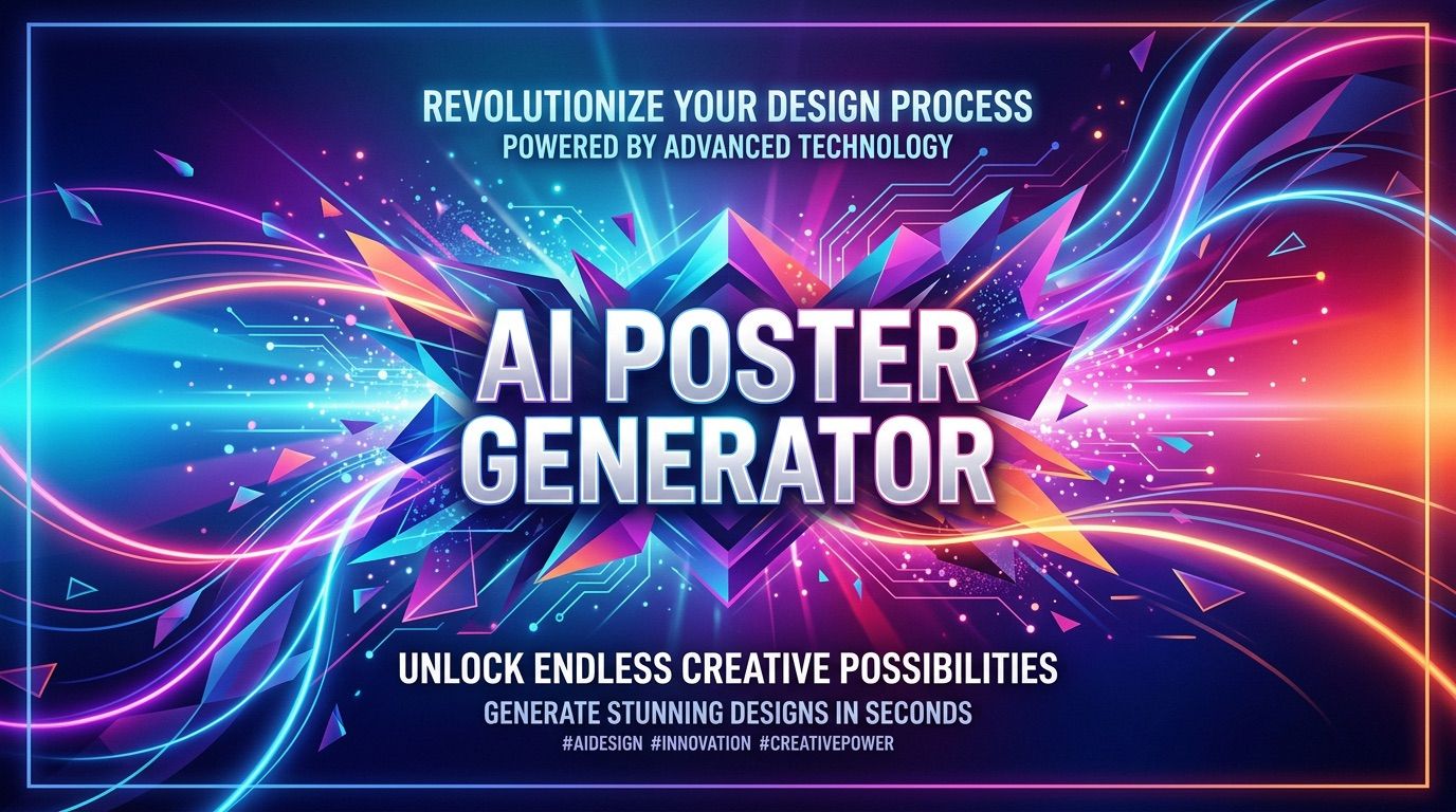 Poster.sh – Generate AI posters and social graphics from a text brief