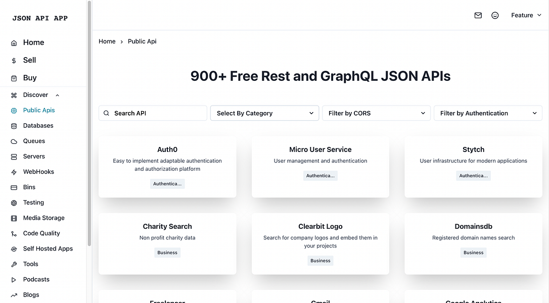 JSON API APP