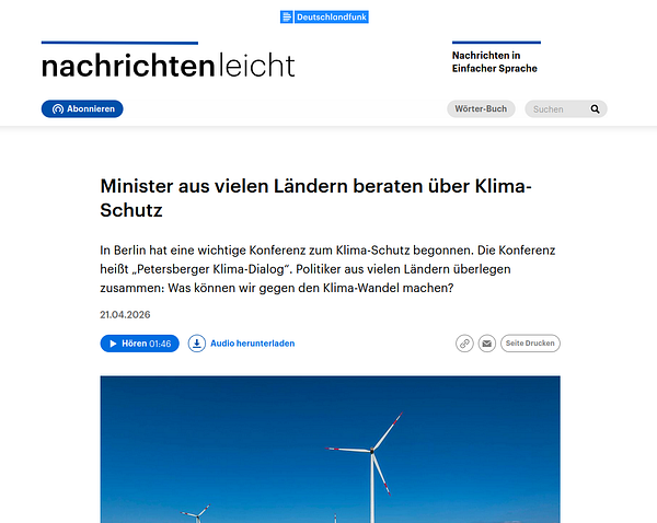 A computer screen displays a language learning app focused on German vocabulary exercises.