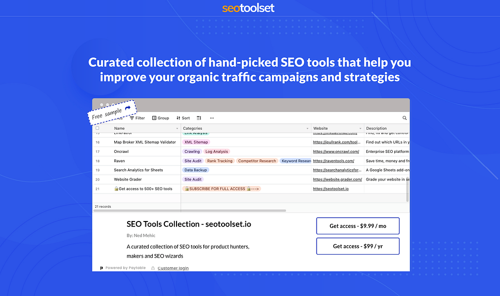 SEO Toolset