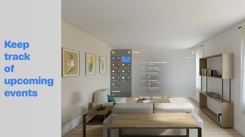 Screenshot of Pinning - Calendar Countdown
