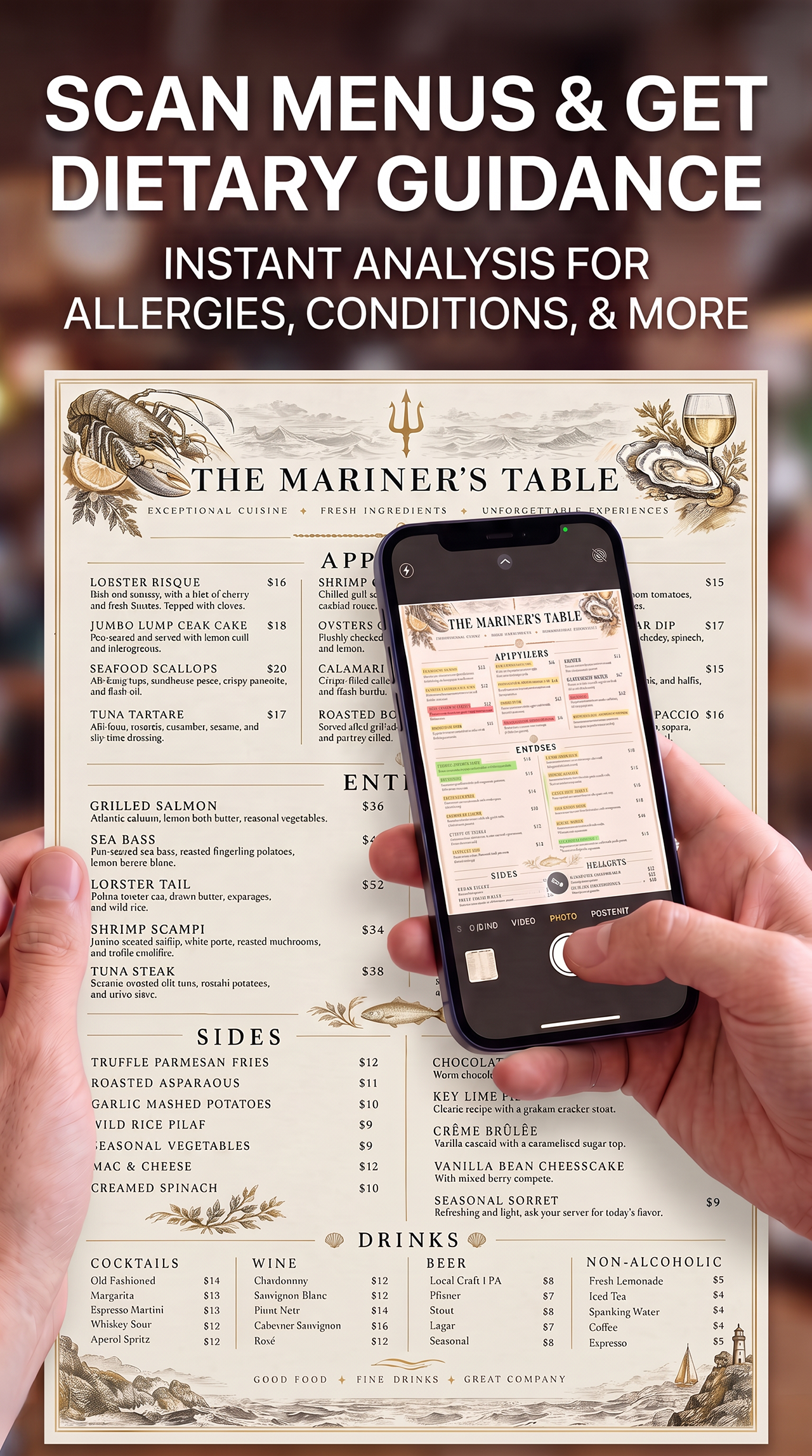 Well ForAll: Scan restaurant menus to find dishes that fit | BetaList