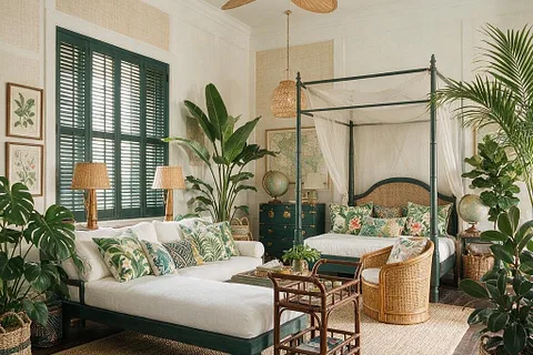A room in the Tropical style