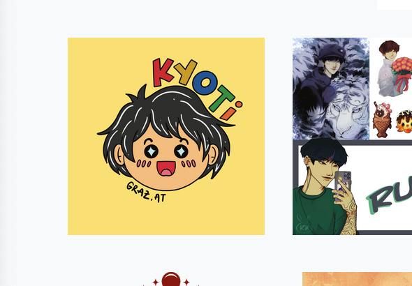 A colorful illustration featuring a cartoon character with a joyful expression and the name 'KYOTI'.