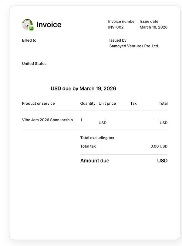 An invoice document with itemized charges, terms, and a signature field, formatted in a clean, professional layout.