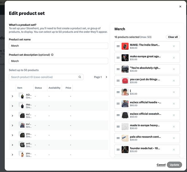 A bar chart ranking five shops by the quantity of most sold merchandise in both April and May 2022.