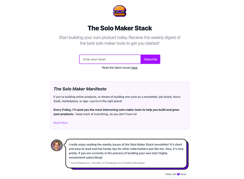 The Solo Maker Stack