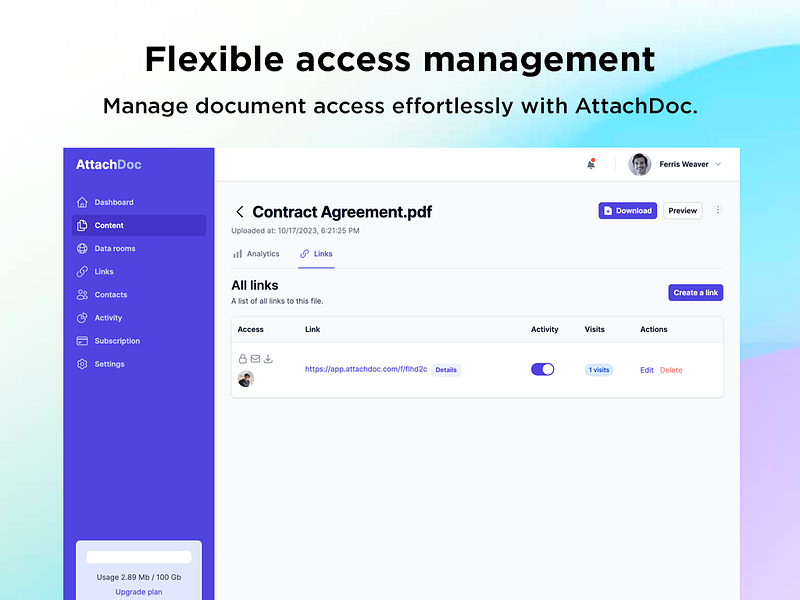 AttachDoc