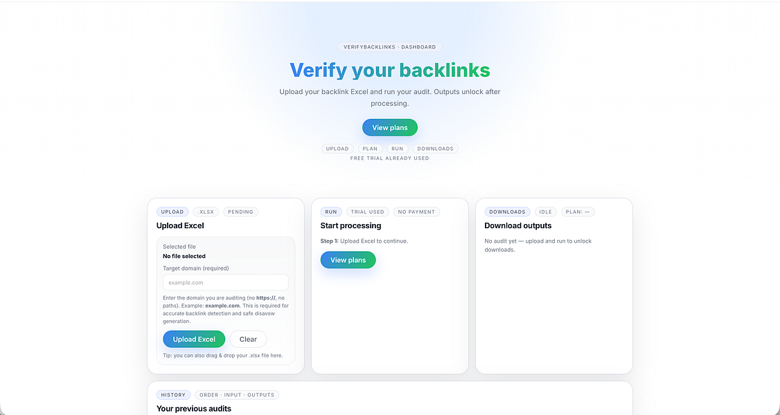 Verify Backlinks