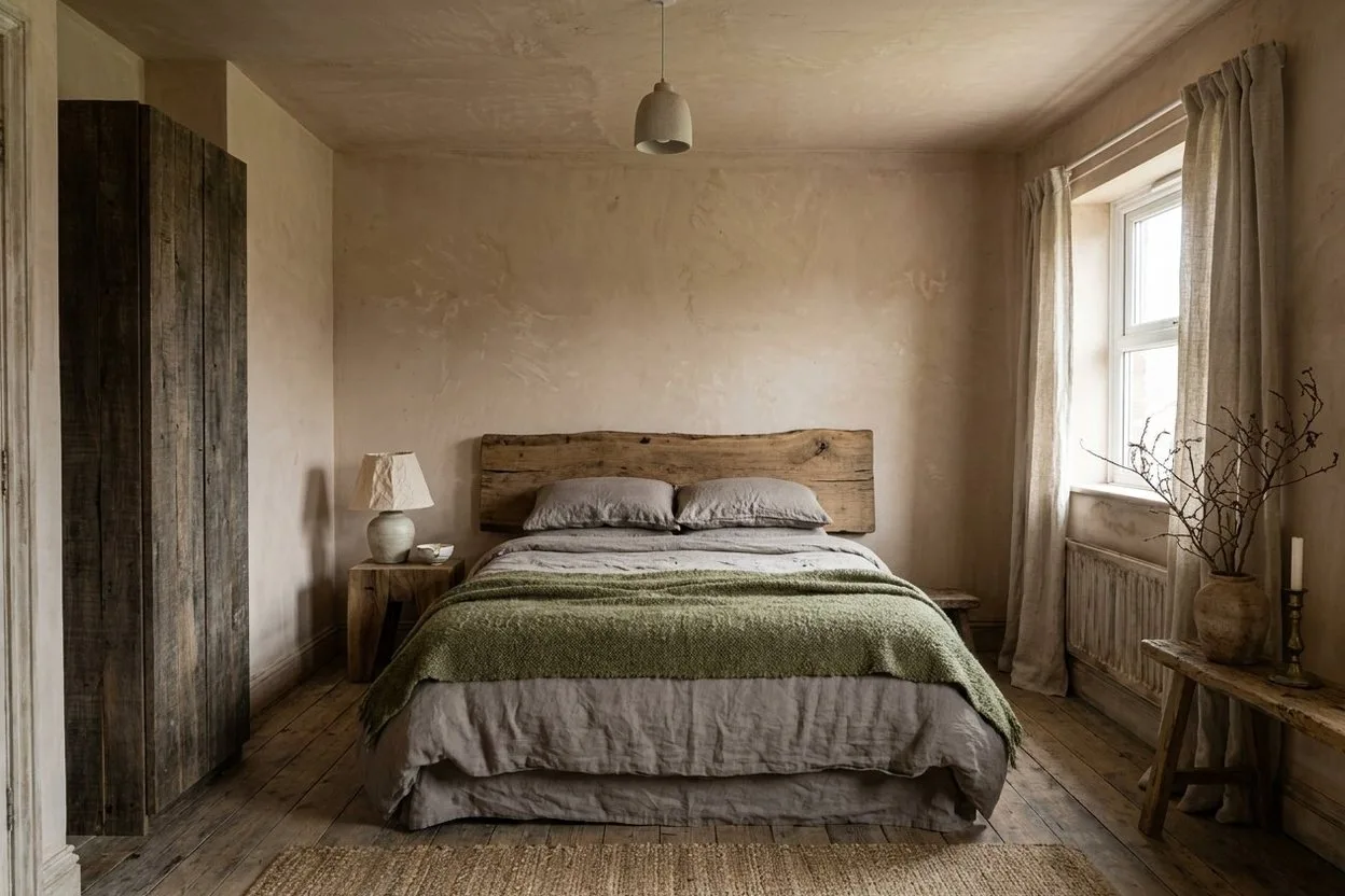 The same bedroom in the Wabi-Sabi style