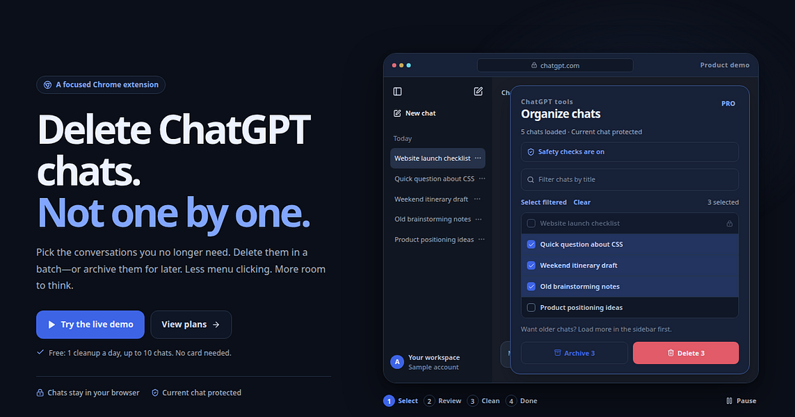 ChatGPT Bulk Delete