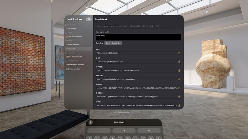 Screenshot of Just Toolbox