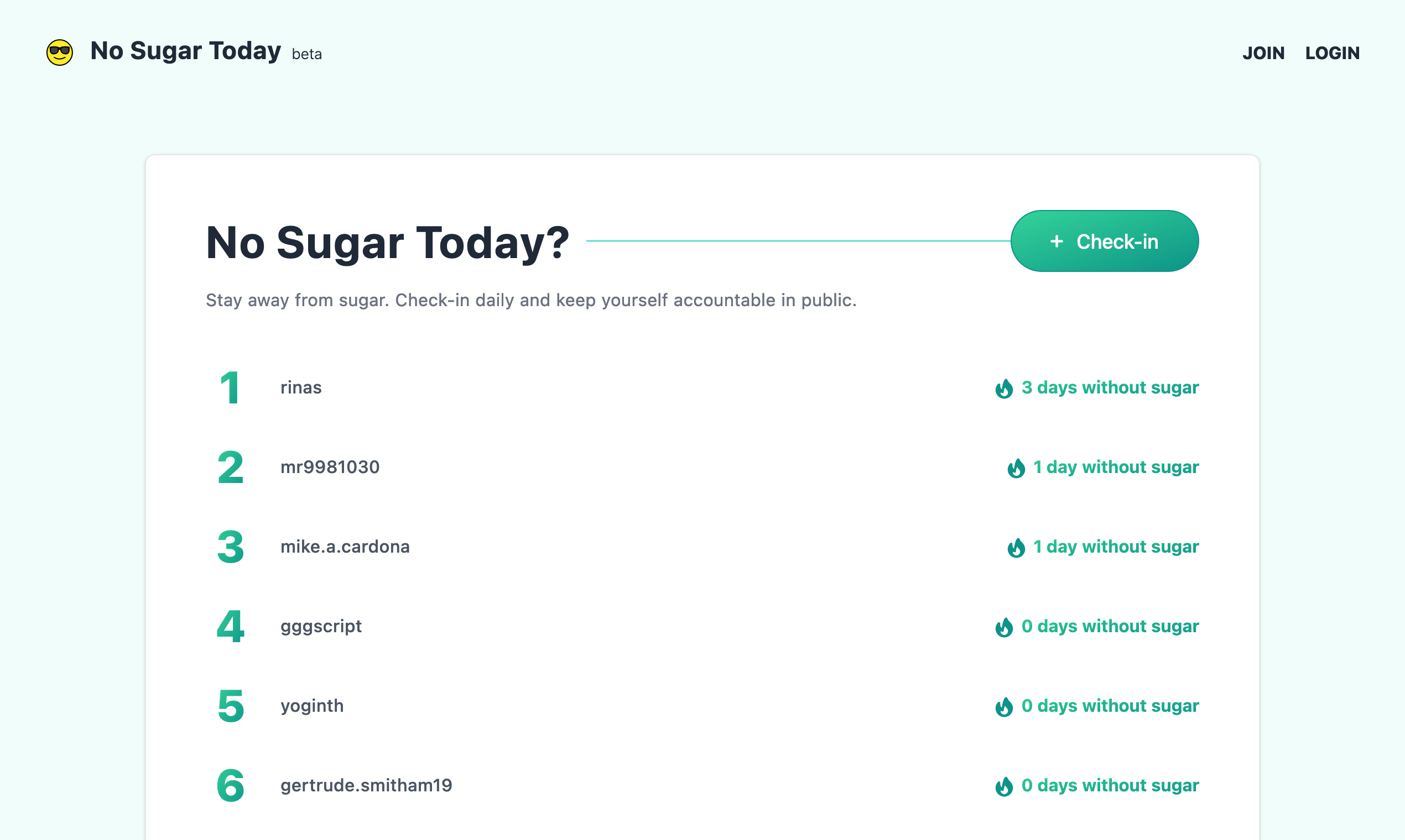No Sugar Today