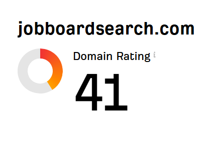 The image displays the domain rating for jobboardsearch.com.