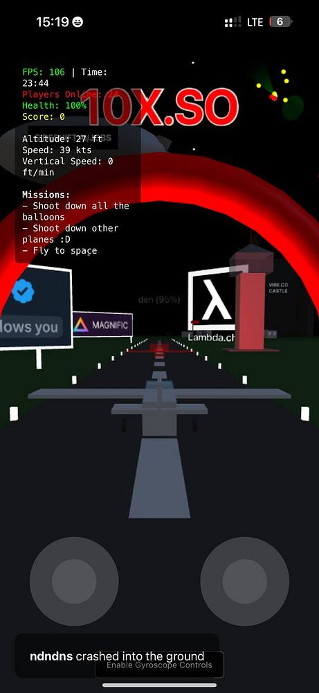 The image displays a gaming interface featuring an aircraft simulation with various mission objectives.