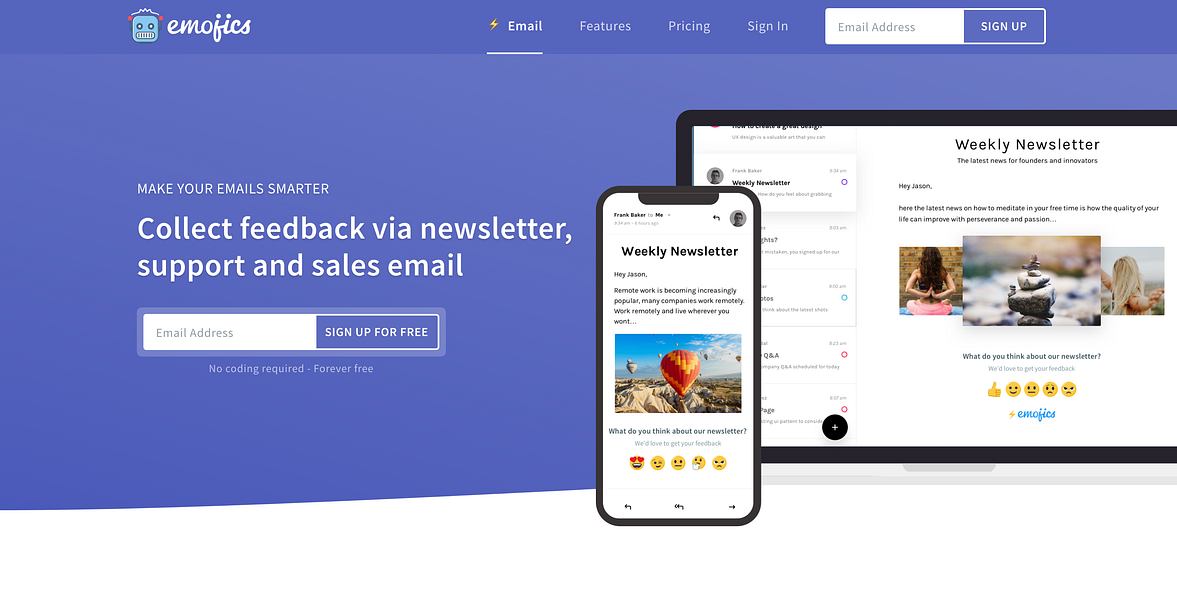 Emojics for Emails