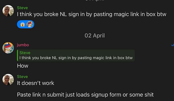 Screenshot of an email inbox showing emails related to Nomads platform including success notifications, account invitations, and assistance offers.