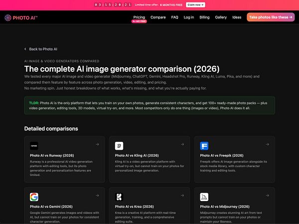Screenshot of a webpage interface showing options to upload and compare two images side by side.