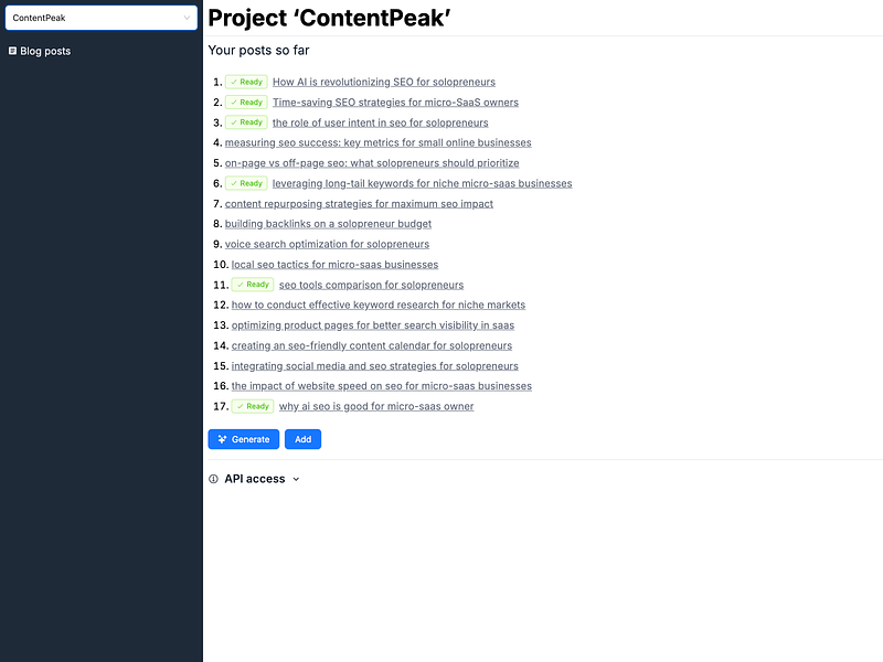 ContentPeak