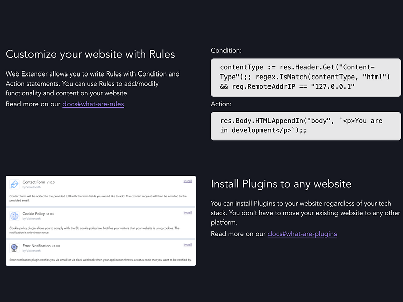 Web Extender