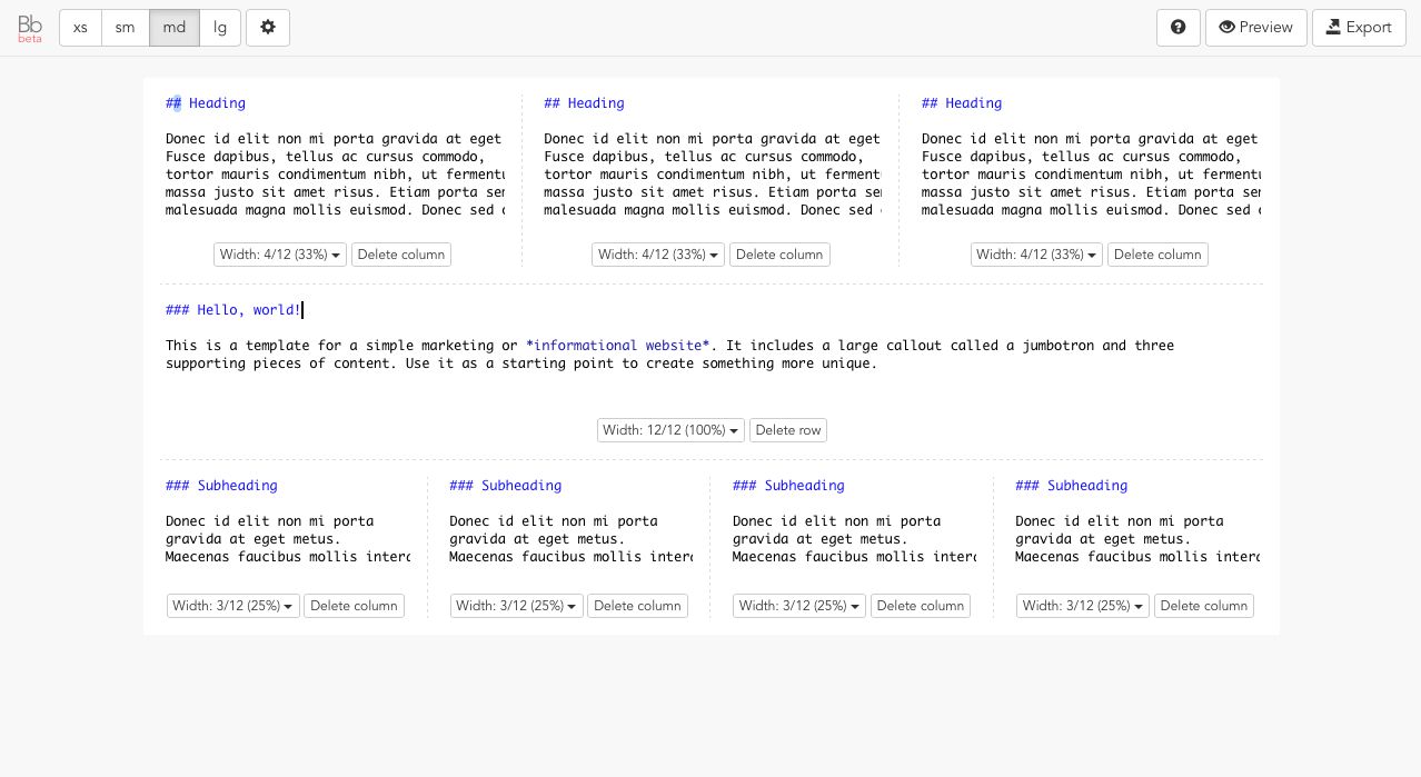 BuildBootstrap: Grid layout builder for Bootstrap 4 | BetaList