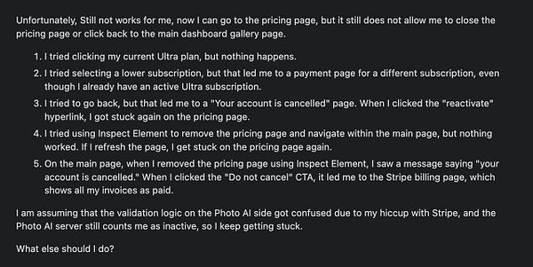 Diagram illustrating the user reactivation flow after a payment cancellation with Stripe retry logic and database update requirements.