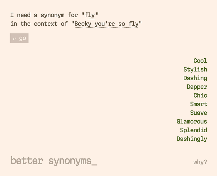 Better Synonyms