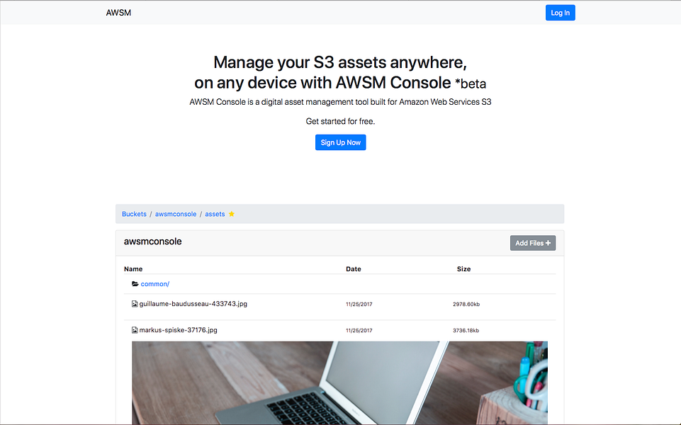 AWSM Console