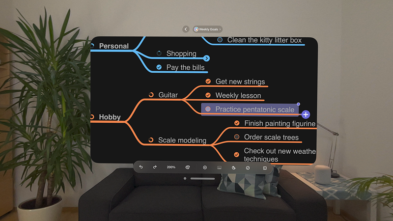 Screenshot of MindNode