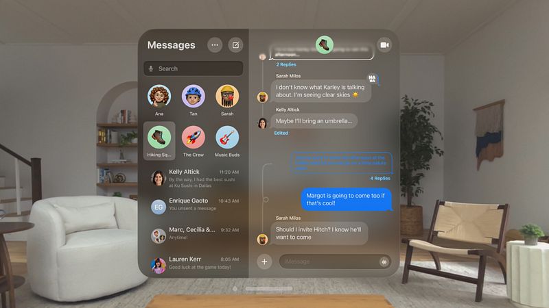 Screenshot of Messages