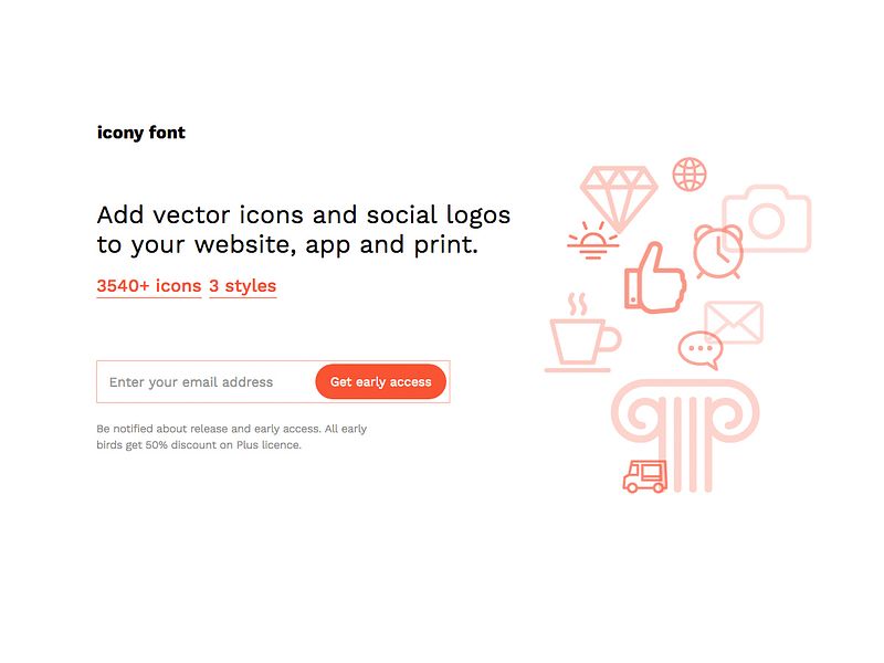 Icony font