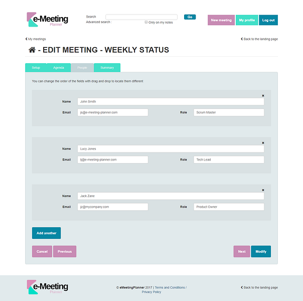 e-Meeting-Planner