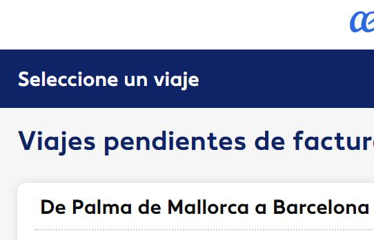 The image displays a flight booking interface for a trip from Palma de Mallorca to Barcelona.