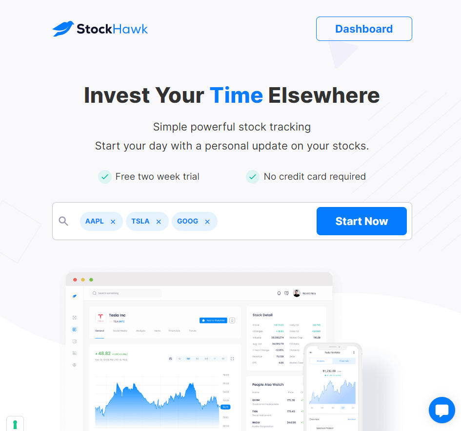 StockHawk: Daily personalized update on your stocks, the | BetaList