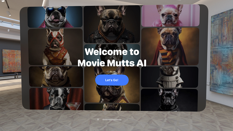 Screenshot of Movie Mutts AI