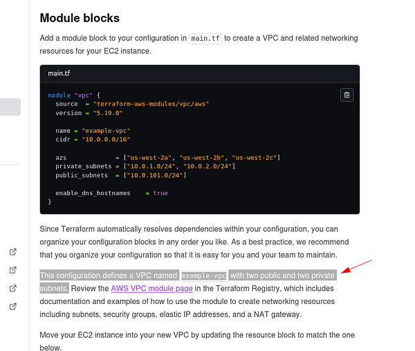 Screenshot of a GitHub issue page showing a newly opened issue requesting a correction in HashiCorp's documentation.
