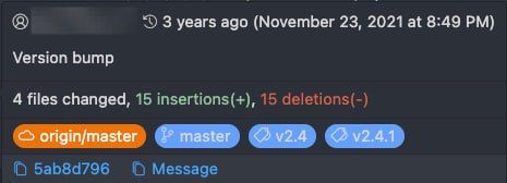 The image displays a Git commit interface showing changes made to a project.