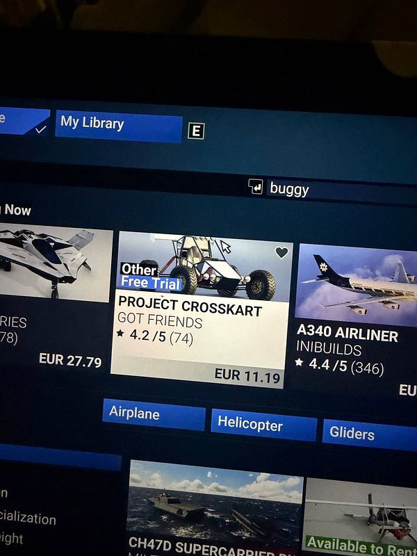 An animated illustration of a purple and pink buggy vehicle designed for off-road driving in a stylized 3D environment.