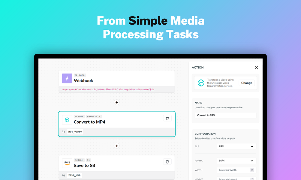 Workflows by Shotstack