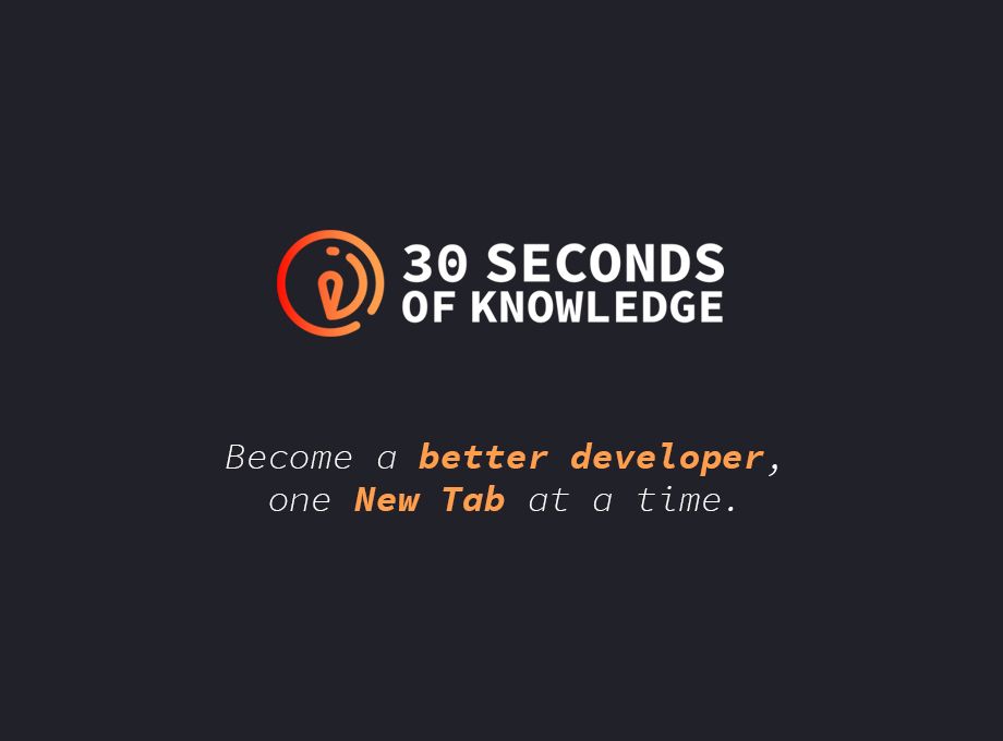 30secondsofknowledge.petrovicstefan.rs logo