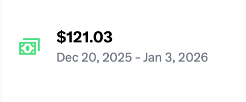 Graph showing weekly Netflix revenue forecasted to slightly decrease from $6,380M to $6,376M.
