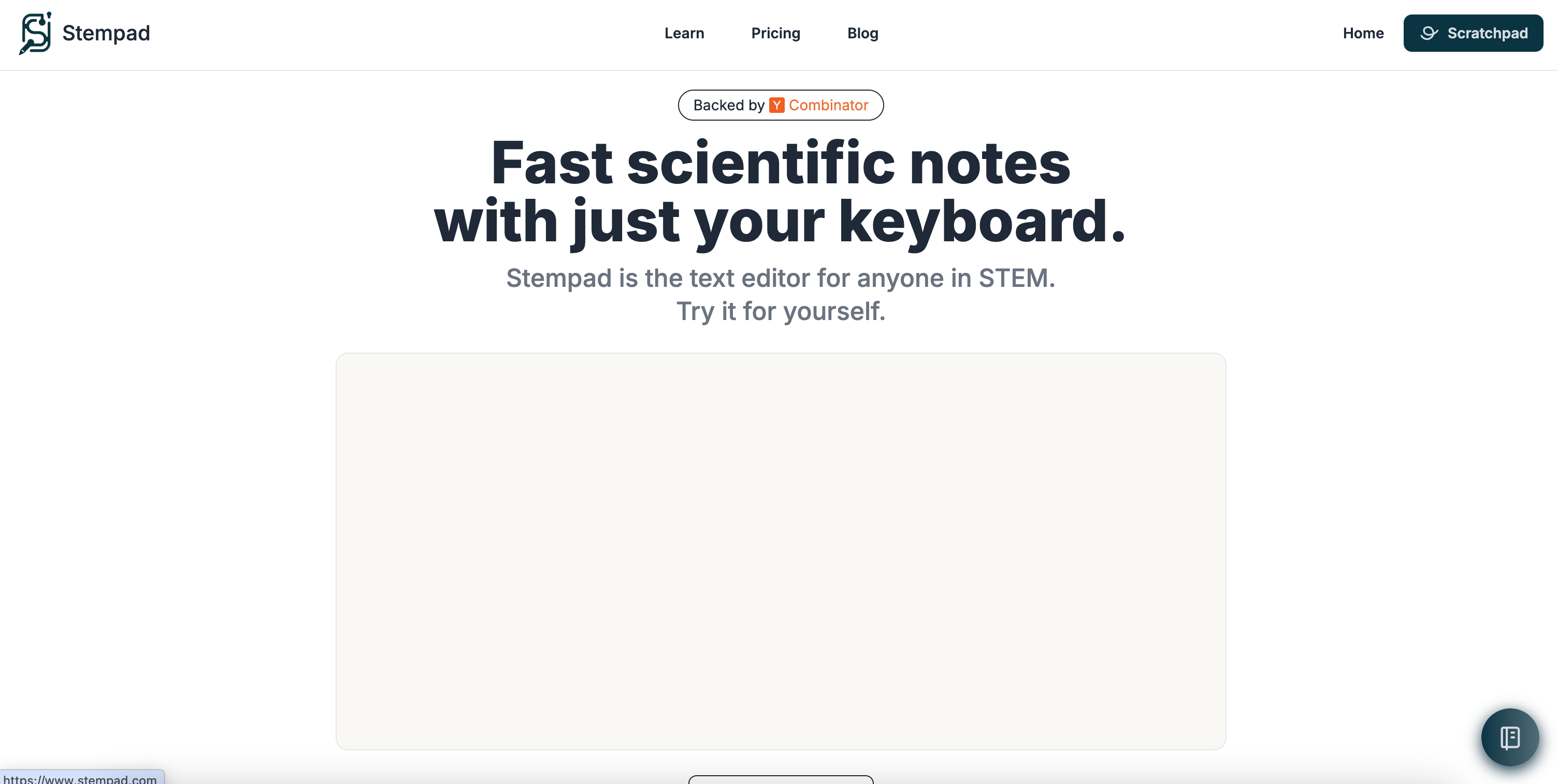 Stempad: Fast scientific writing with just your keyboard | BetaList